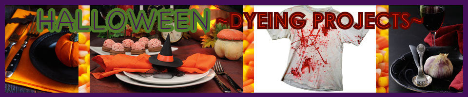 Fabric Dyeing for Halloween