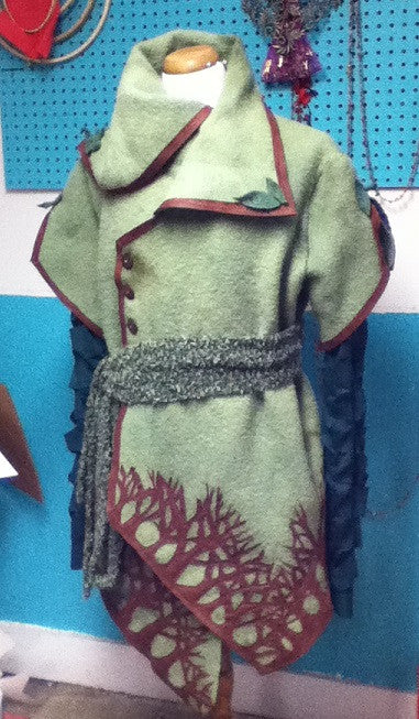 Ice-Dyed Wool Coat